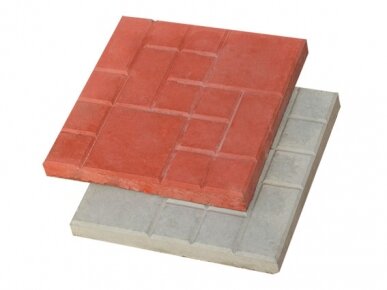 Vibrocasting paving tiles, steps_8